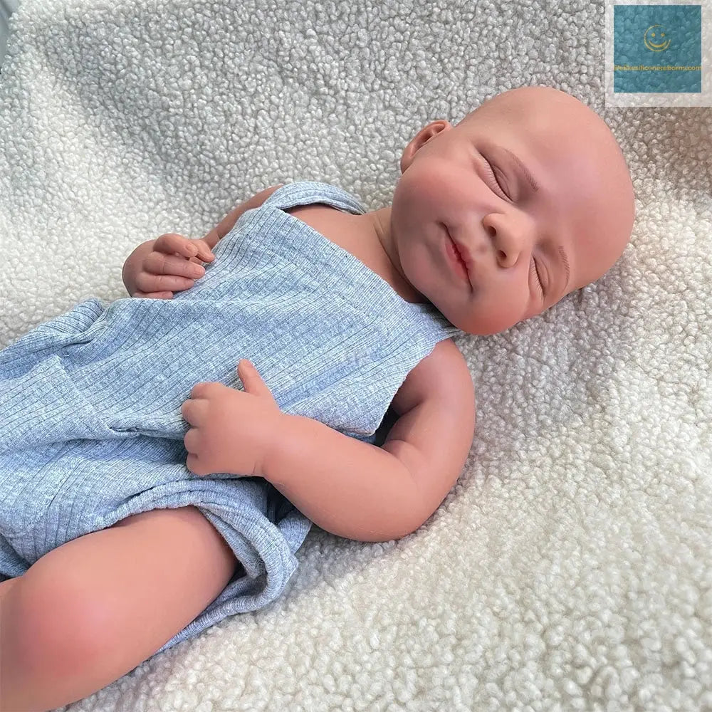 18.5-Inch 7.3lb Lifelike Reborn Baby Boy Full-Body Silicone Newborn Doll Collectible, DIY Toy for Kids, Painted or Unpainted C lifelikesiliconereborns.com