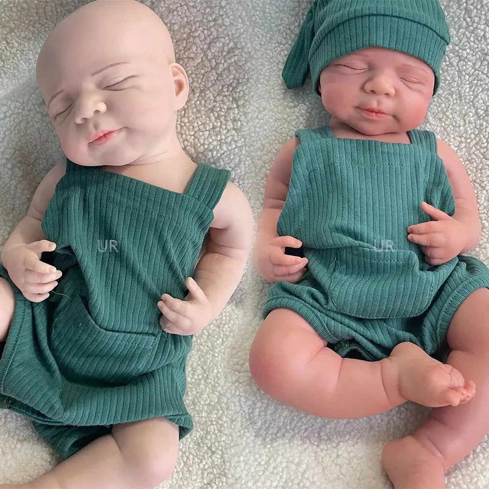 18.5-Inch 7.3lb Lifelike Reborn Baby Boy Full-Body Silicone Newborn Doll Collectible, DIY Toy for Kids, Painted or Unpainted C lifelikesiliconereborns.com