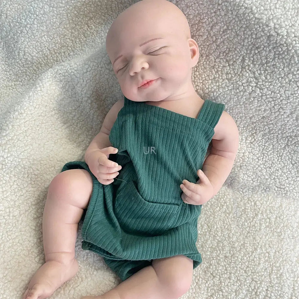 18.5-Inch 7.3lb Lifelike Reborn Baby Boy Full-Body Silicone Newborn Doll Collectible, DIY Toy for Kids, Painted or Unpainted C lifelikesiliconereborns.com