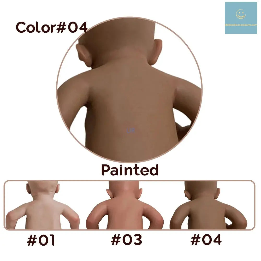 18.5-Inch 7.3lb Lifelike Reborn Baby Boy Full-Body Silicone Newborn Doll Collectible, DIY Toy for Kids, Painted or Unpainted C lifelikesiliconereborns.com
