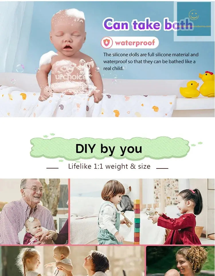 18.5" 100% Full Body Silicone Reborn Baby Pascale Unpainted Fake Lifelike Boy /Girl Doll Collectibles For Reborn Artist Diy Kit lifelikesiliconereborns.com