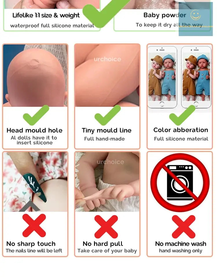 18.5" 100% Full Body Silicone Reborn Baby Pascale Unpainted Fake Lifelike Boy /Girl Doll Collectibles For Reborn Artist Diy Kit lifelikesiliconereborns.com