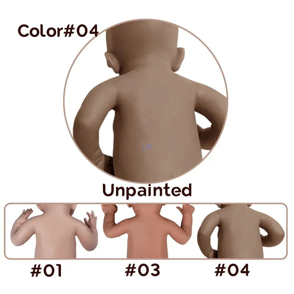 18.5" 100% Full Body Silicone Reborn Baby Pascale Unpainted Fake Lifelike Boy /Girl Doll Collectibles For Reborn Artist Diy Kit lifelikesiliconereborns.com