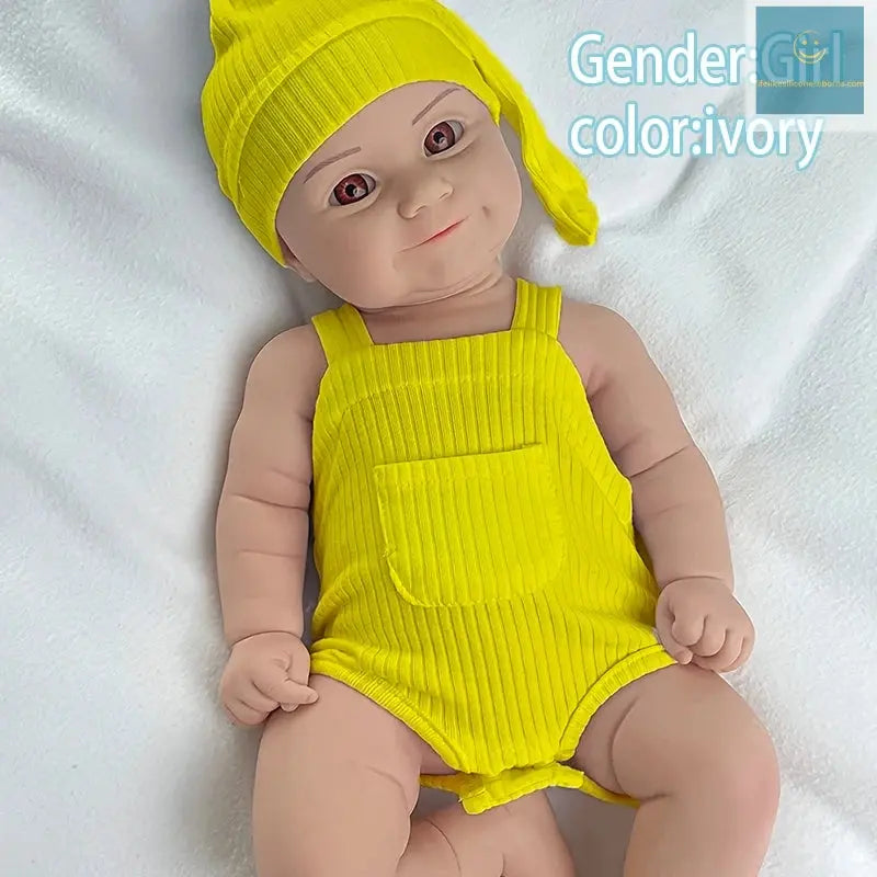 18Inch Already Finished Reborn Baby Doll Felicia Adorable Girl Lifelike Doll 3D Skin Tone Veins Doll Gift With Doll Accessories lifelikesiliconereborns.com