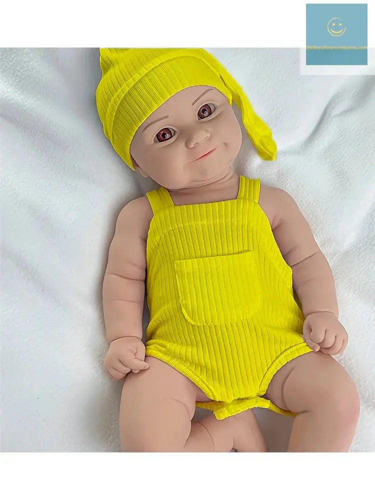 18Inch Already Finished Reborn Baby Doll Felicia Adorable Girl Lifelike Doll 3D Skin Tone Veins Doll Gift With Doll Accessories lifelikesiliconereborns.com