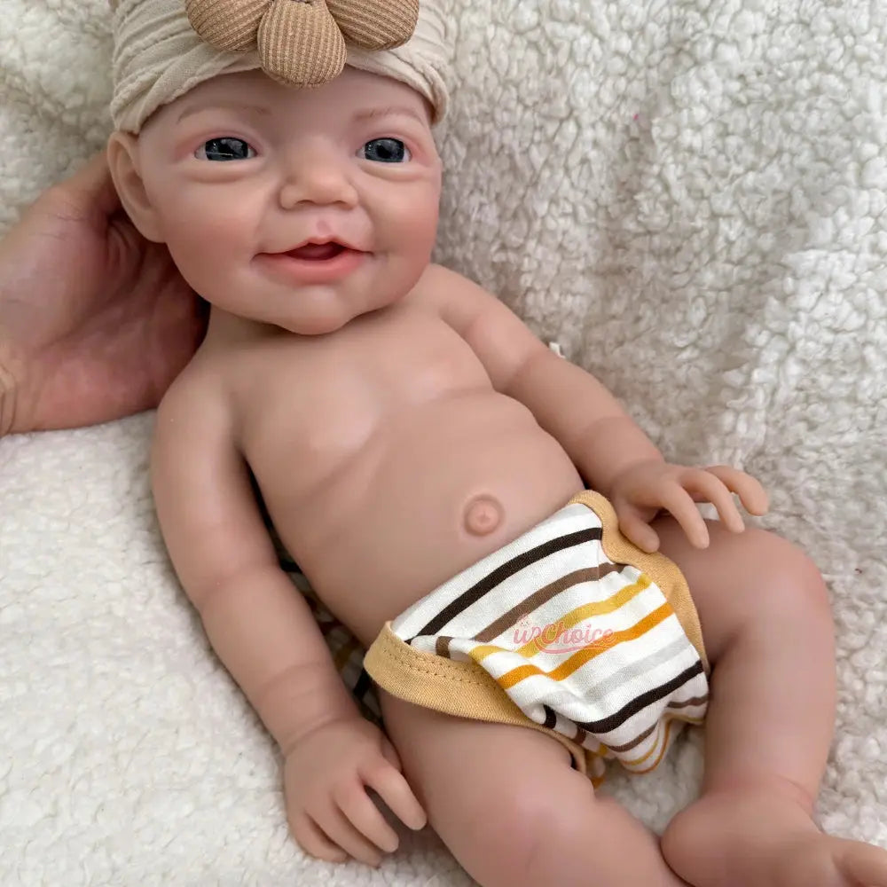 18Inch Baby Girl Full Soft Solid Silicone Reborn Doll Lifelike Painted Weighted Doll Handmade Washable Bebe for Dementia Gift lifelikesiliconereborns.com