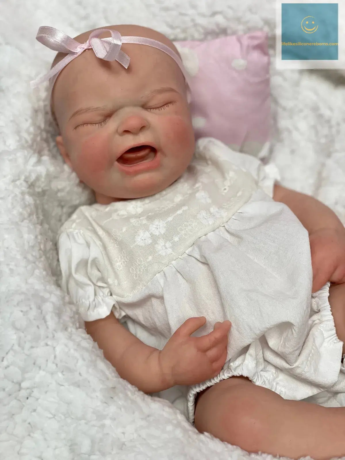 18Inch Crying Bebe Painted/Unpainted Full Solid Slicone Girl Reborn Doll Realistic Newborn Baby Doll Toy For Gifts Muñeca Reborn lifelikesiliconereborns.com