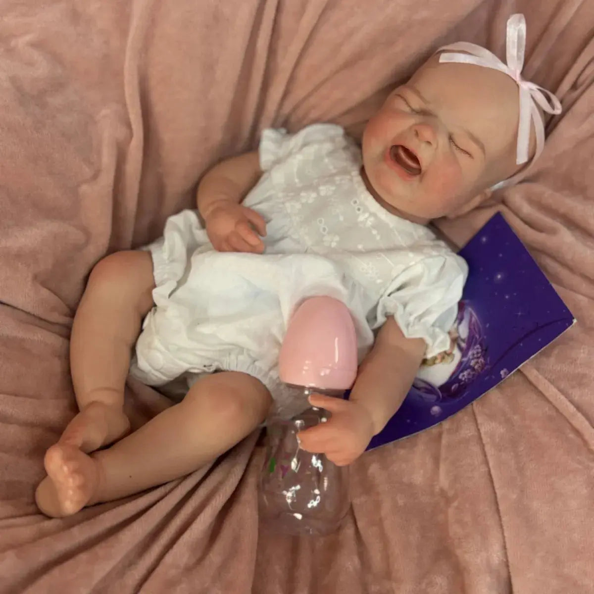 18Inch Crying Bebe Painted/Unpainted Full Solid Slicone Girl Reborn Doll Realistic Newborn Baby Doll Toy For Gifts Muñeca Reborn lifelikesiliconereborns.com