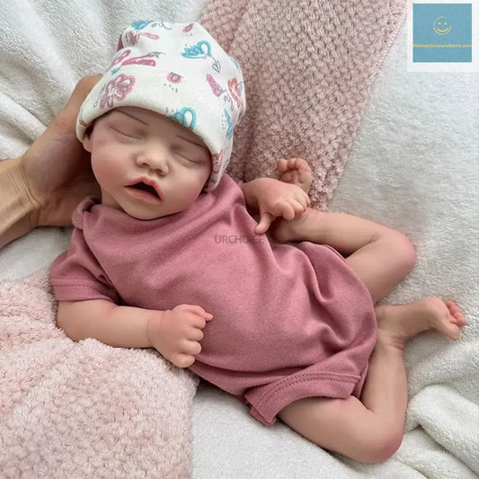 18Inch Lifelike Skin Detail Features Floppy Silicone Reborn Doll Weighted Washable Newborn Baby Girl for Education Collection lifelikesiliconereborns.com