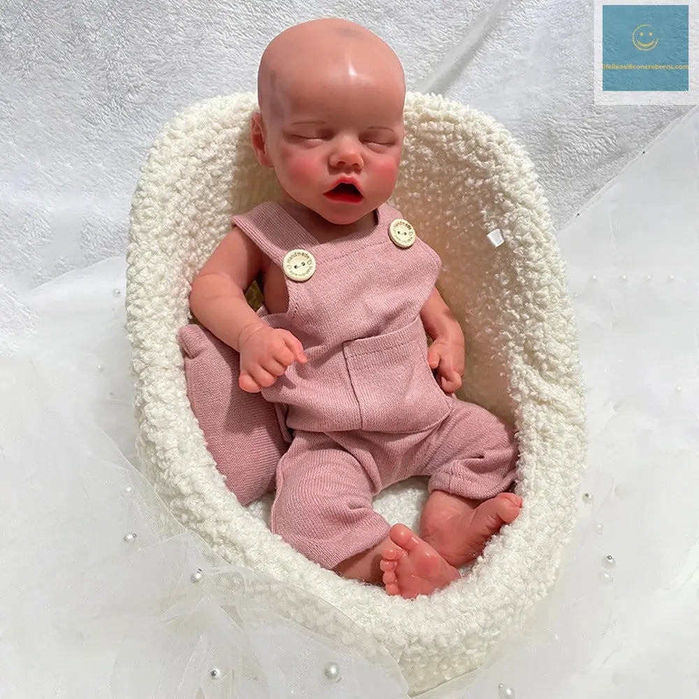 18Inch Lifelike Skin Detail Features Floppy Silicone Reborn Doll Weighted Washable Newborn Baby Girl for Education Collection lifelikesiliconereborns.com