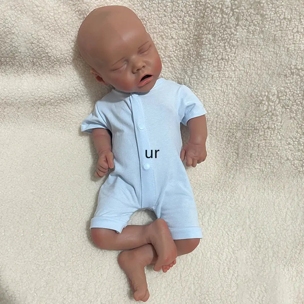 18Inch Lifelike Skin Detail Features Floppy Silicone Reborn Doll Weighted Washable Newborn Baby Girl for Education Collection lifelikesiliconereborns.com