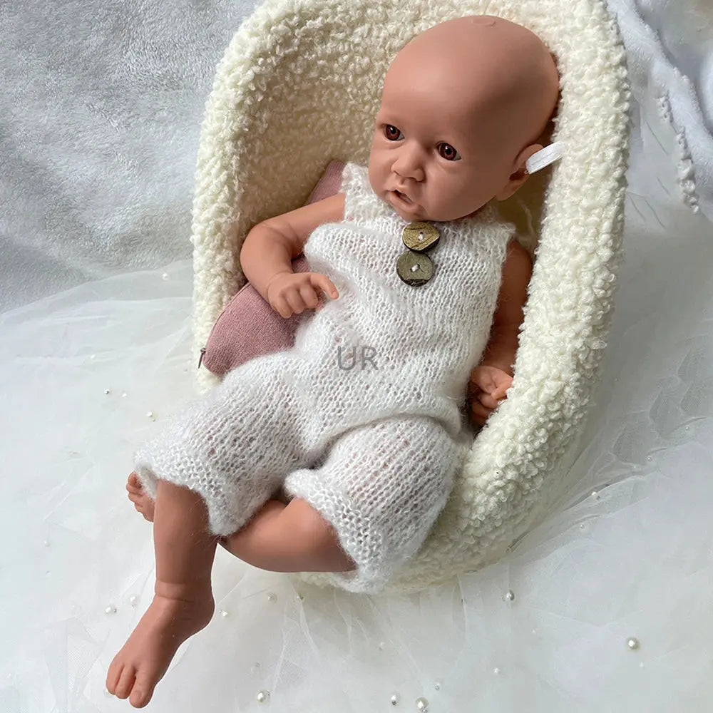 18Inch Open Eyes Handmade Realistic Silicone Reborn Baby Girl Doll With 3D Painted Skin for Emotional Support Kids Toy lifelikesiliconereborns.com