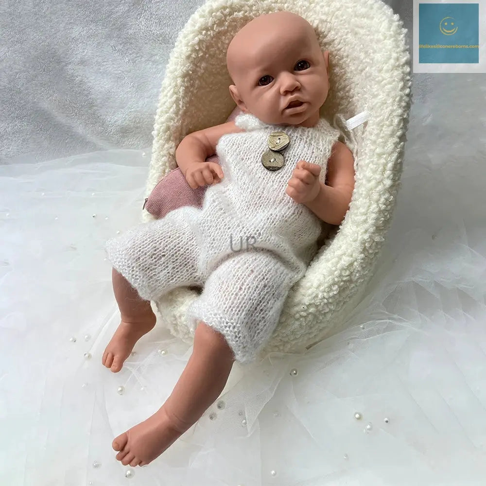 18Inch Open Eyes Handmade Realistic Silicone Reborn Baby Girl Doll With 3D Painted Skin for Emotional Support Kids Toy lifelikesiliconereborns.com