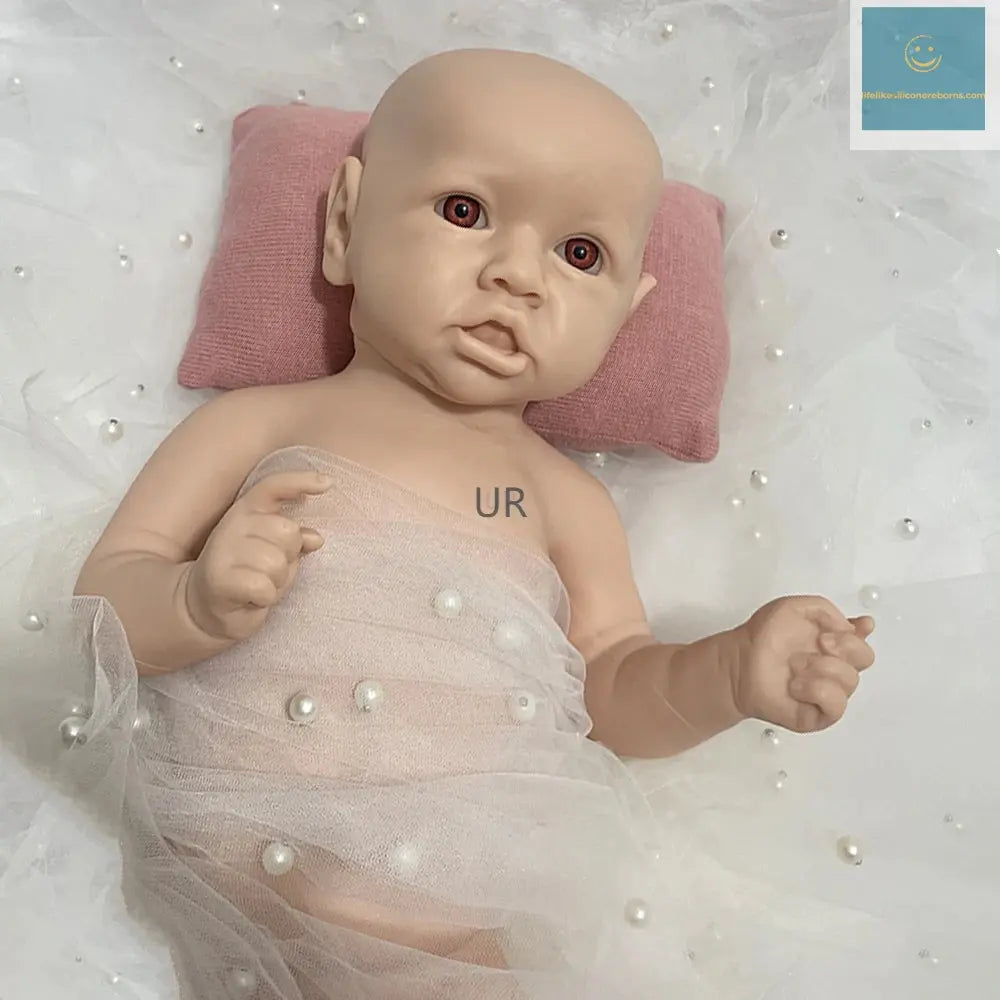 18Inch Open Eyes Handmade Realistic Silicone Reborn Baby Girl Doll With 3D Painted Skin for Emotional Support Kids Toy lifelikesiliconereborns.com