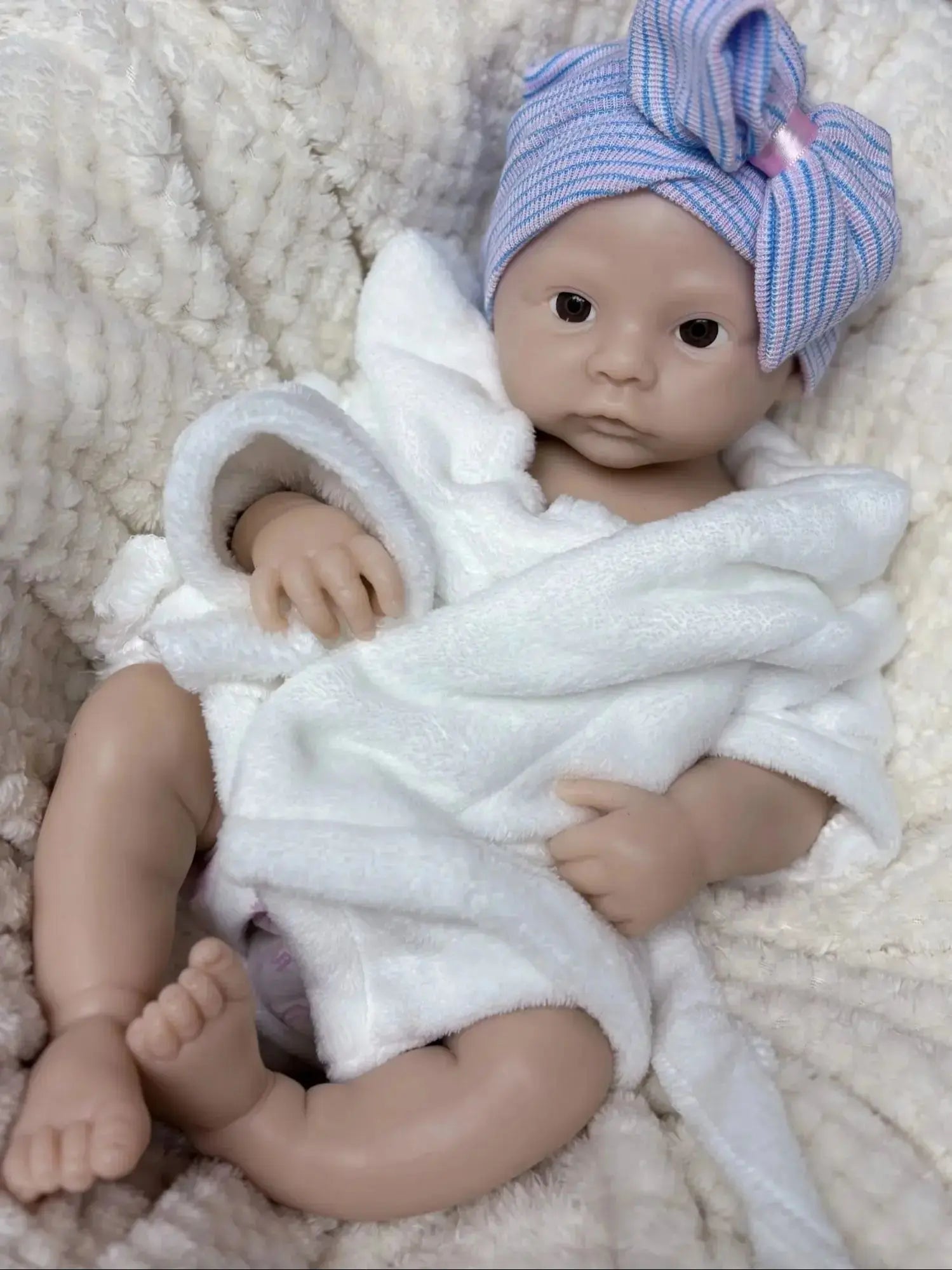 18Inch Open Mouth Meadow Bebe Unpainted Solid Silicone Bebe Girl Handmade Reborn Baby Doll Waterproof Newborn Doll Toy lifelikesiliconereborns.com