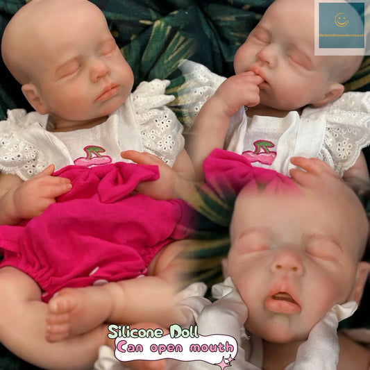 18Inch Open Mouth Silicone Girl Loulou Bebe Reborn Full Solid Silicone Reborn Dolls Painted Baby Doll Toy Corpo De Silicone lifelikesiliconereborns.com