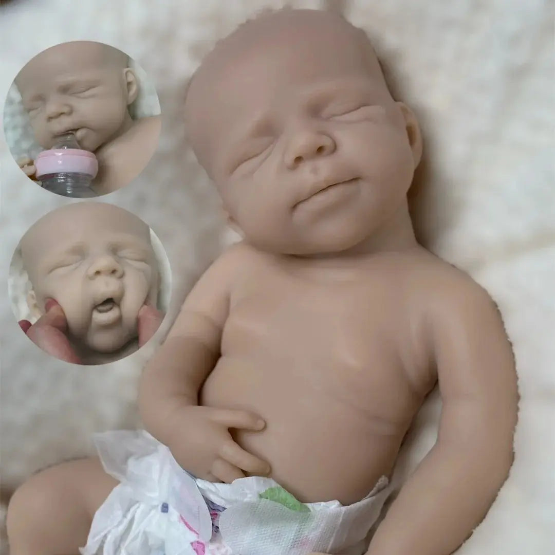 18Inch Pascale Can Open Mouth bebe reborn de silicona Girl Doll With Rooted Hair  Washable Reborn Doll Lifelike Realistic Doll lifelikesiliconereborns.com