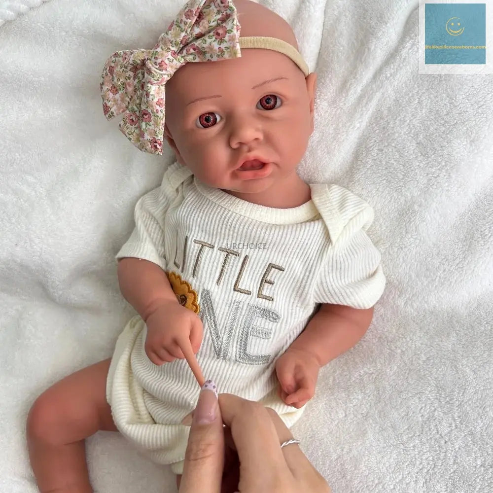 18Inch Realistic Weight Handmade Silicone Reborn Baby Girl Doll Easy to Clean Ideal for Hobbyists Collectible Kids Toy lifelikesiliconereborns.com