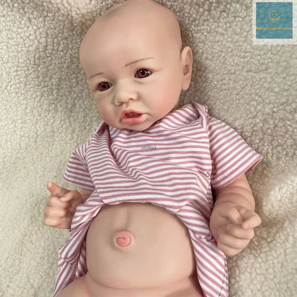 18Inch Realistic Weight Handmade Silicone Reborn Baby Girl Doll Easy to Clean Ideal for Hobbyists Collectible Kids Toy lifelikesiliconereborns.com