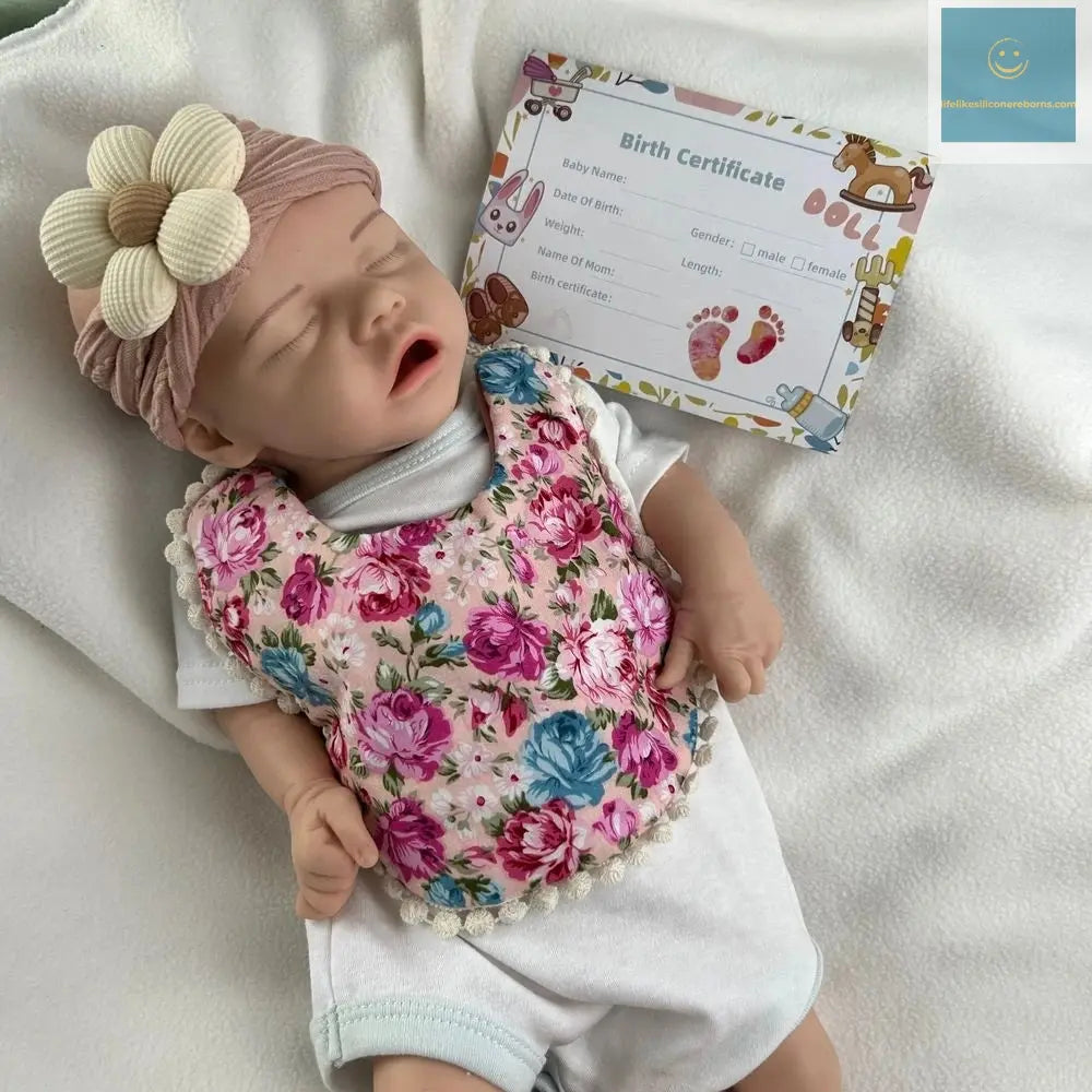 18Inch Realistic Weight Newborn Baby Girl Lifelike Detail Features Silicone Reborn Doll Easy to Clean for Companionship Toy lifelikesiliconereborns.com
