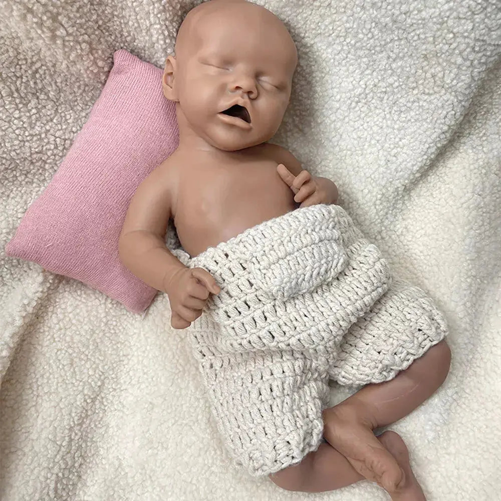 18Inch Realistic Weight Newborn Baby Girl Lifelike Detail Features Silicone Reborn Doll Easy to Clean for Companionship Toy lifelikesiliconereborns.com