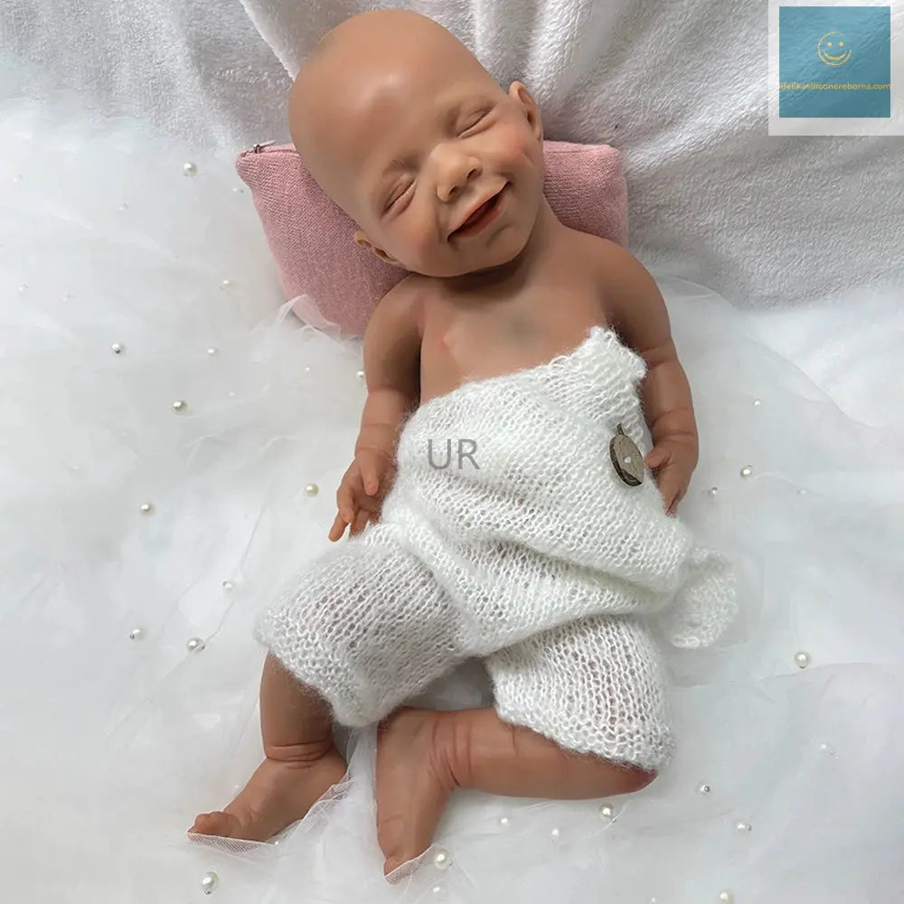 18Inch Silicone Reborn Baby Girl Realistic Full Body Soft Weighted Doll for Therapy & Emotional Comfort Christmas Gift lifelikesiliconereborns.com