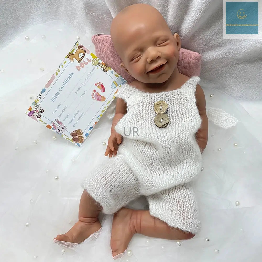 18Inch Silicone Reborn Baby Girl Realistic Full Body Soft Weighted Doll for Therapy & Emotional Comfort Christmas Gift lifelikesiliconereborns.com