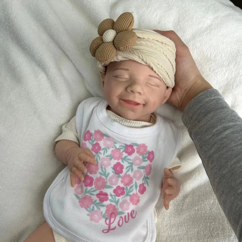 18Inch Silicone Reborn Baby Girl Realistic Full Body Soft Weighted Doll for Therapy & Emotional Comfort Christmas Gift lifelikesiliconereborns.com