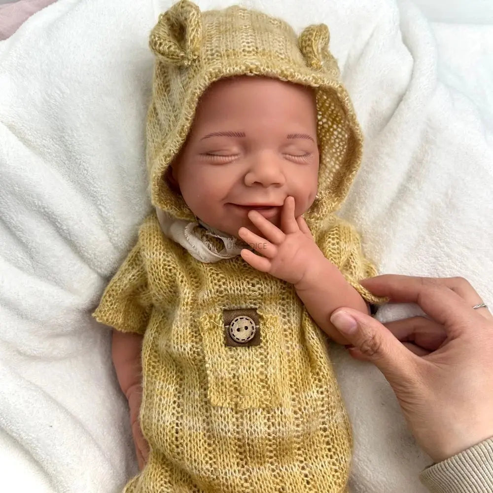 18Inch Silicone Reborn Baby Girl Realistic Full Body Soft Weighted Doll for Therapy & Emotional Comfort Christmas Gift lifelikesiliconereborns.com