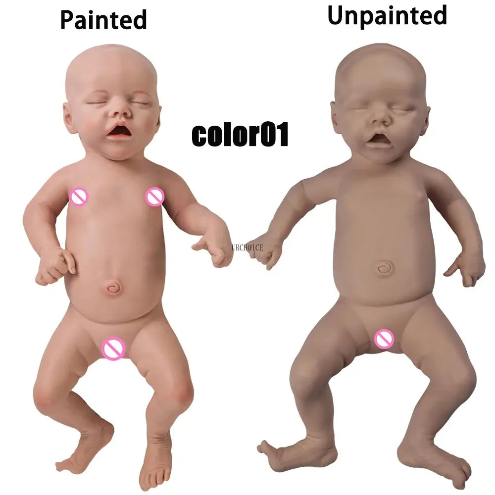 18Inch Twins Full Body Silicone Reborn Baby Doll Waterproof Lifelike Soft Bebe Girl Boy Visible Veins Bebe Doll Newborn Gift lifelikesiliconereborns.com