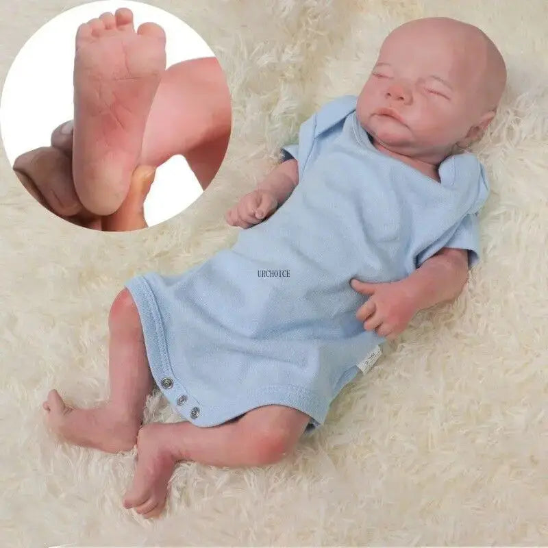 18Inch Twins Full Body Silicone Reborn Baby Doll Waterproof Lifelike Soft Bebe Girl Boy Visible Veins Bebe Doll Newborn Gift lifelikesiliconereborns.com
