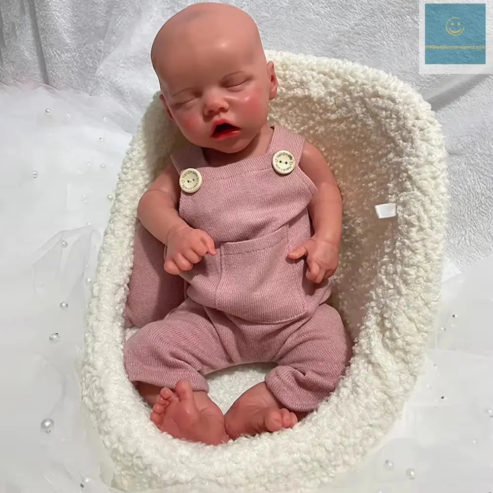 18" 100% Full Silicone Newborn Doll Soft Reborn Baby Girl Flexible 3D Skin Tone with Visible Veins Handmade Doll Anti-Stress Toy lifelikesiliconereborns.com