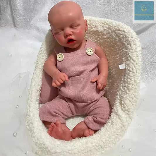 18" 100% Full Silicone Newborn Doll Soft Reborn Baby Girl Flexible 3D Skin Tone with Visible Veins Handmade Doll Anti-Stress Toy lifelikesiliconereborns.com