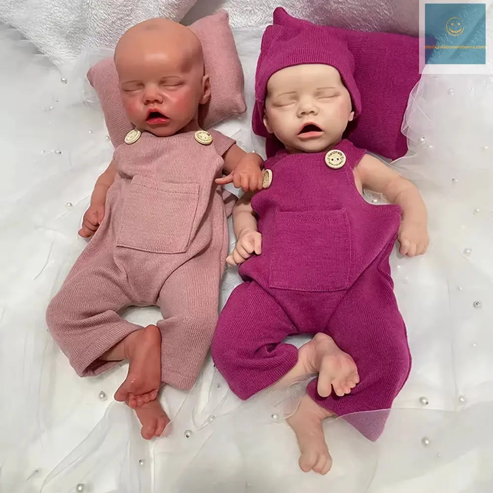 18" 100% Full Silicone Newborn Doll Soft Reborn Baby Girl Flexible 3D Skin Tone with Visible Veins Handmade Doll Anti-Stress Toy lifelikesiliconereborns.com
