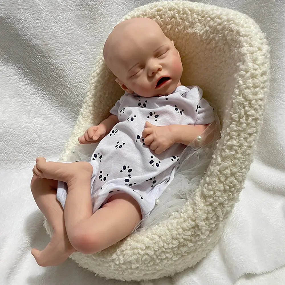 18" 100% Realistic Silicone Reborn Baby Girl Handmade Painted 5.6lb Newborn Doll Lifelike Feel Bebe Christmas Gift Collector lifelikesiliconereborns.com