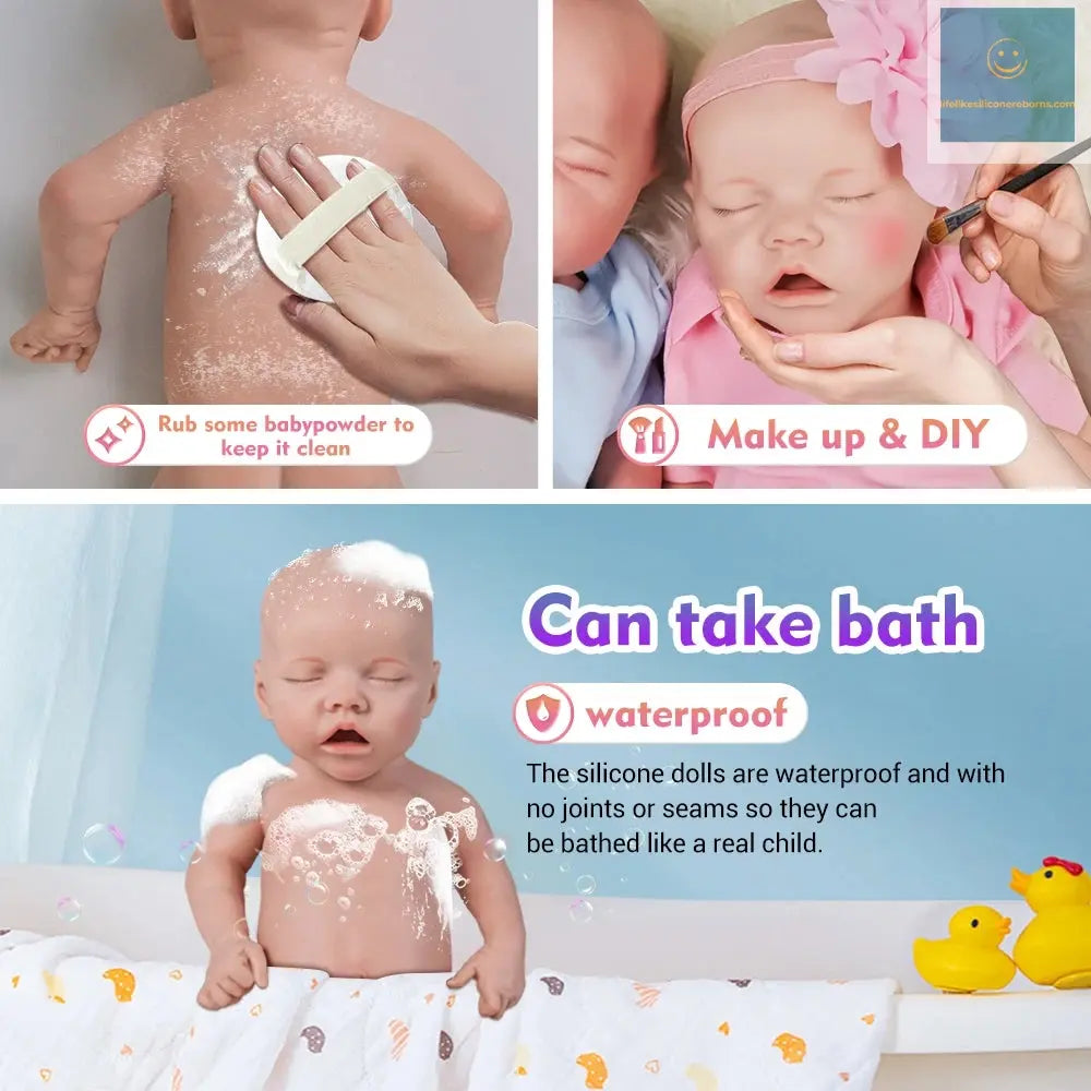 18" 100% Realistic Silicone Reborn Baby Girl Handmade Painted 5.6lb Newborn Doll Lifelike Feel Bebe Christmas Gift Collector lifelikesiliconereborns.com