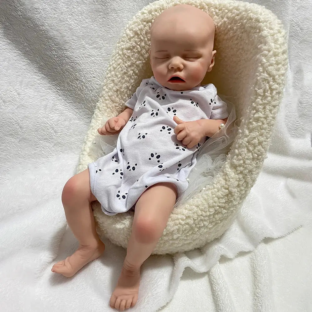 18" 100% Realistic Silicone Reborn Baby Girl Handmade Painted 5.6lb Newborn Doll Lifelike Feel Bebe Christmas Gift Collector lifelikesiliconereborns.com
