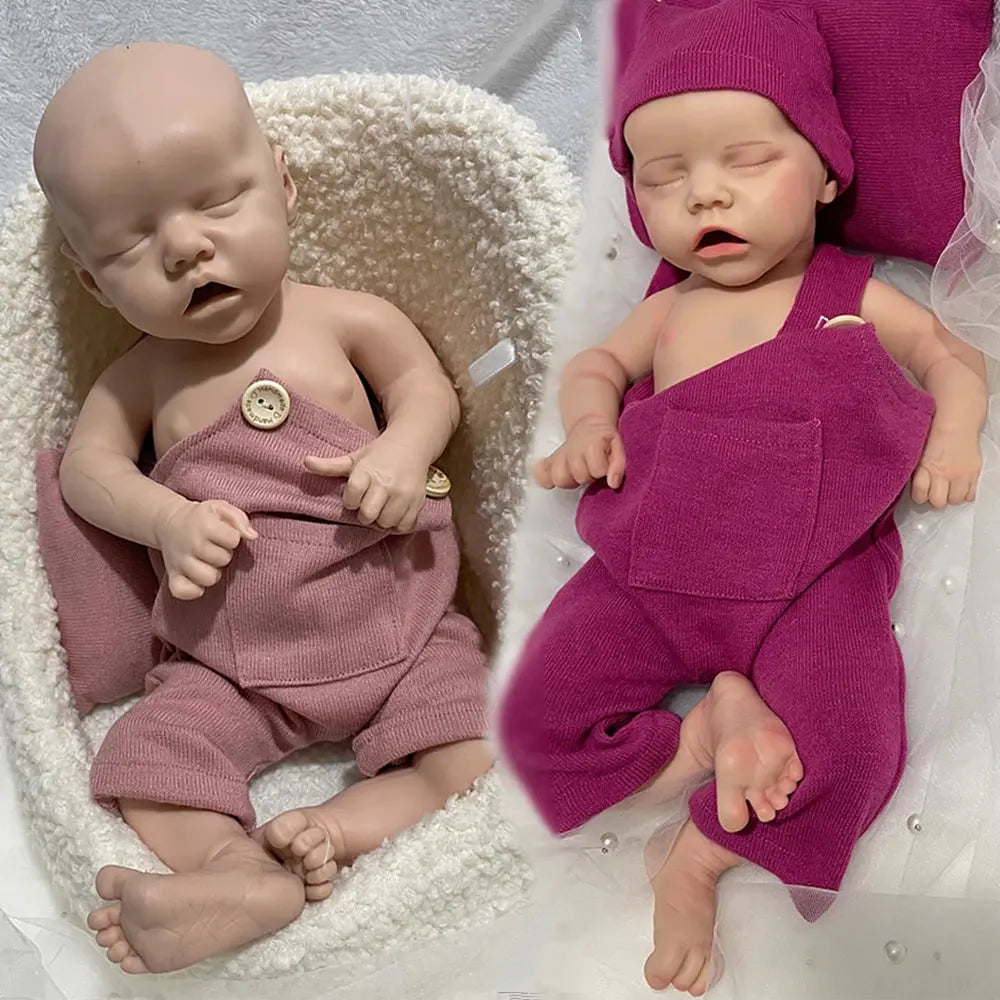 18" 100% Realistic Silicone Reborn Baby Girl Handmade Painted 5.6lb Newborn Doll Lifelike Feel Bebe Christmas Gift Collector lifelikesiliconereborns.com