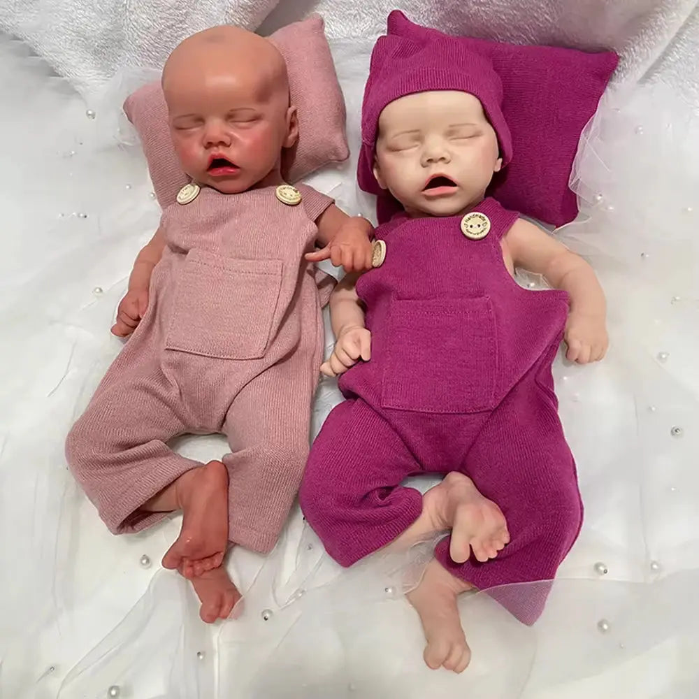 18" 100% Realistic Silicone Reborn Baby Girl Handmade Painted 5.6lb Newborn Doll Lifelike Feel Bebe Christmas Gift Collector lifelikesiliconereborns.com