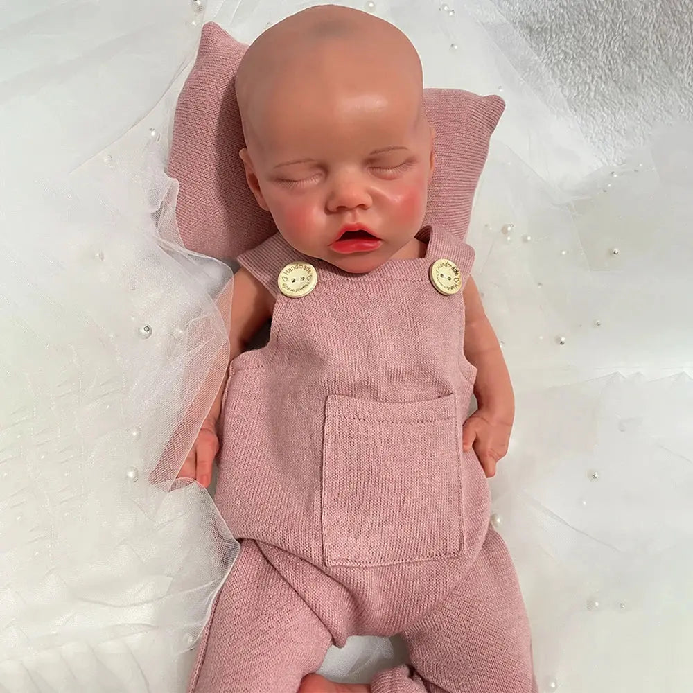 18" 100% Realistic Silicone Reborn Baby Girl Handmade Painted 5.6lb Newborn Doll Lifelike Feel Bebe Christmas Gift Collector lifelikesiliconereborns.com