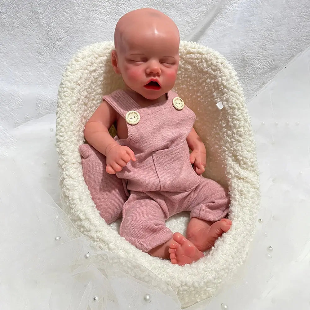 18" 100% Realistic Silicone Reborn Baby Girl Handmade Painted 5.6lb Newborn Doll Lifelike Feel Bebe Christmas Gift Collector lifelikesiliconereborns.com