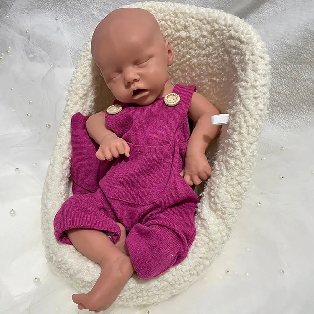 18" 100% Realistic Silicone Reborn Baby Girl Handmade Painted 5.6lb Newborn Doll Lifelike Feel Bebe Christmas Gift Collector lifelikesiliconereborns.com