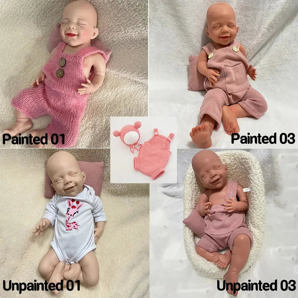 18'' 2.76kg Small Girl 100% Full Body Silicone Reborn Baby Doll Waterproof Realistic Skin Lifelike Infant DIY Toys for Children lifelikesiliconereborns.com