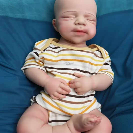 18" Newborn Silicone Reborn Baby Handmade Painted Realistic Silicone Skin Rebirth Doll Great Toy For Kids 3+ & Mom Training lifelikesiliconereborns.com