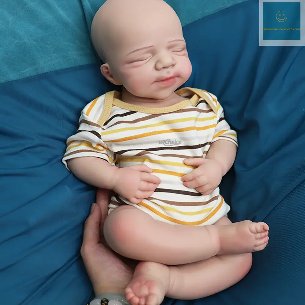 18" Newborn Silicone Reborn Baby Handmade Painted Realistic Silicone Skin Rebirth Doll Great Toy For Kids 3+ & Mom Training lifelikesiliconereborns.com