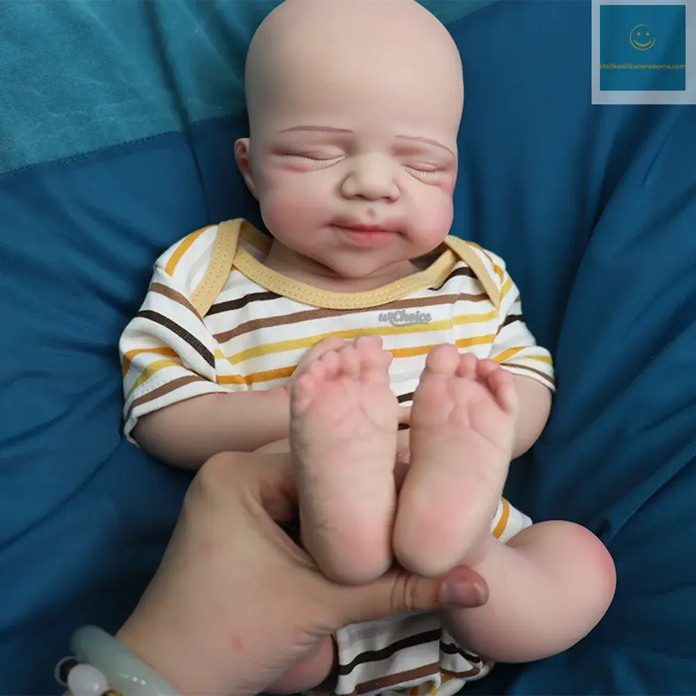 18" Newborn Silicone Reborn Baby Handmade Painted Realistic Silicone Skin Rebirth Doll Great Toy For Kids 3+ & Mom Training lifelikesiliconereborns.com