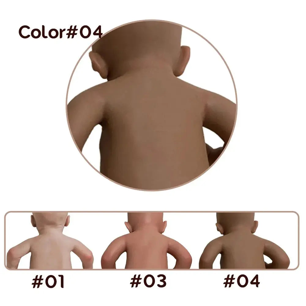 18" Newborn Silicone Reborn Baby Handmade Painted Realistic Silicone Skin Rebirth Doll Great Toy For Kids 3+ & Mom Training lifelikesiliconereborns.com