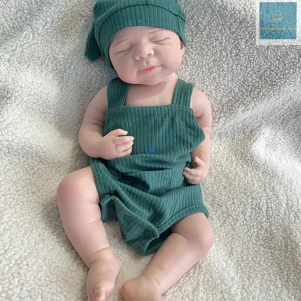 18" Newborn Silicone Reborn Baby Handmade Painted Realistic Silicone Skin Rebirth Doll Great Toy For Kids 3+ & Mom Training lifelikesiliconereborns.com