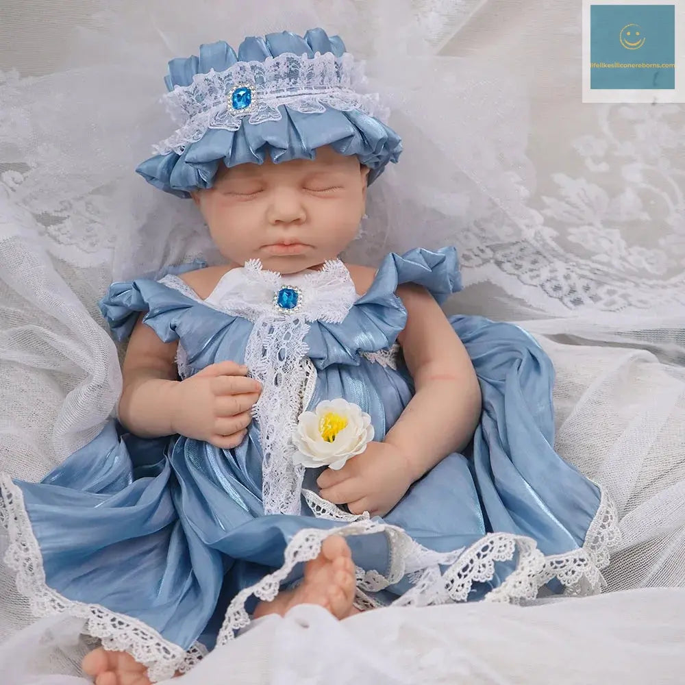 18inch Full Body Silicone Reborn Baby Doll Realistic Girl Dolls Unpainted lifelikesiliconereborns.com