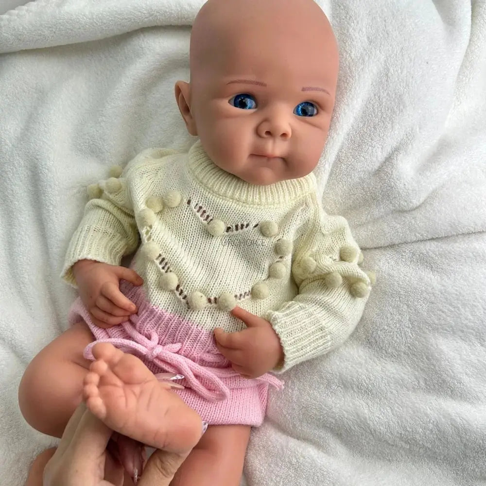 19Inch Baby Girl Bettie Full Body Soft Silicone Reborn Doll Exquisite Texture Details for Role-Play Teaching Responsibility lifelikesiliconereborns.com